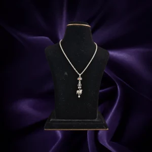 92.5 sterling silver Shiva Trishul Nandi pendant chain