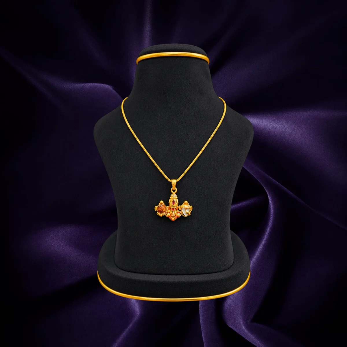 Venkateswara Shankha Chakra pendant chain